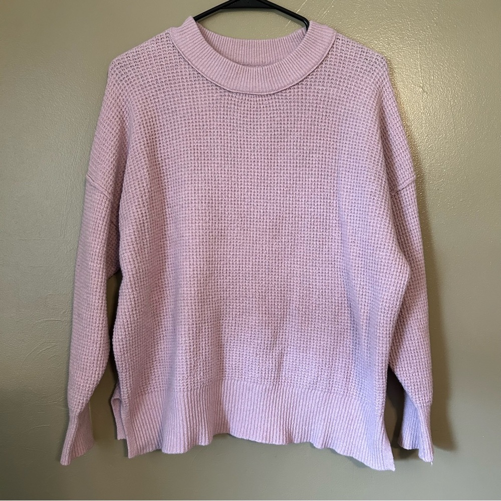 Aerie CozyUp Waffle Crew Sweater